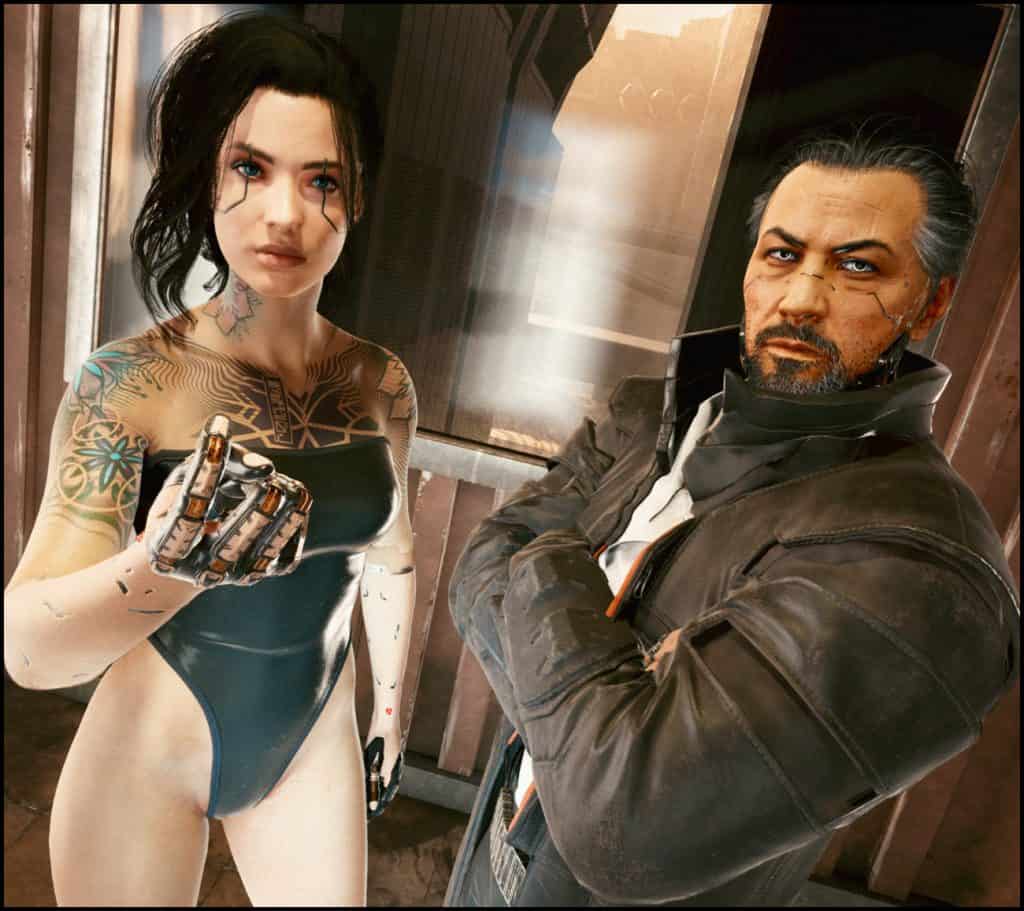 Black Plastic Leotard Cyberpunk 2077 Mod