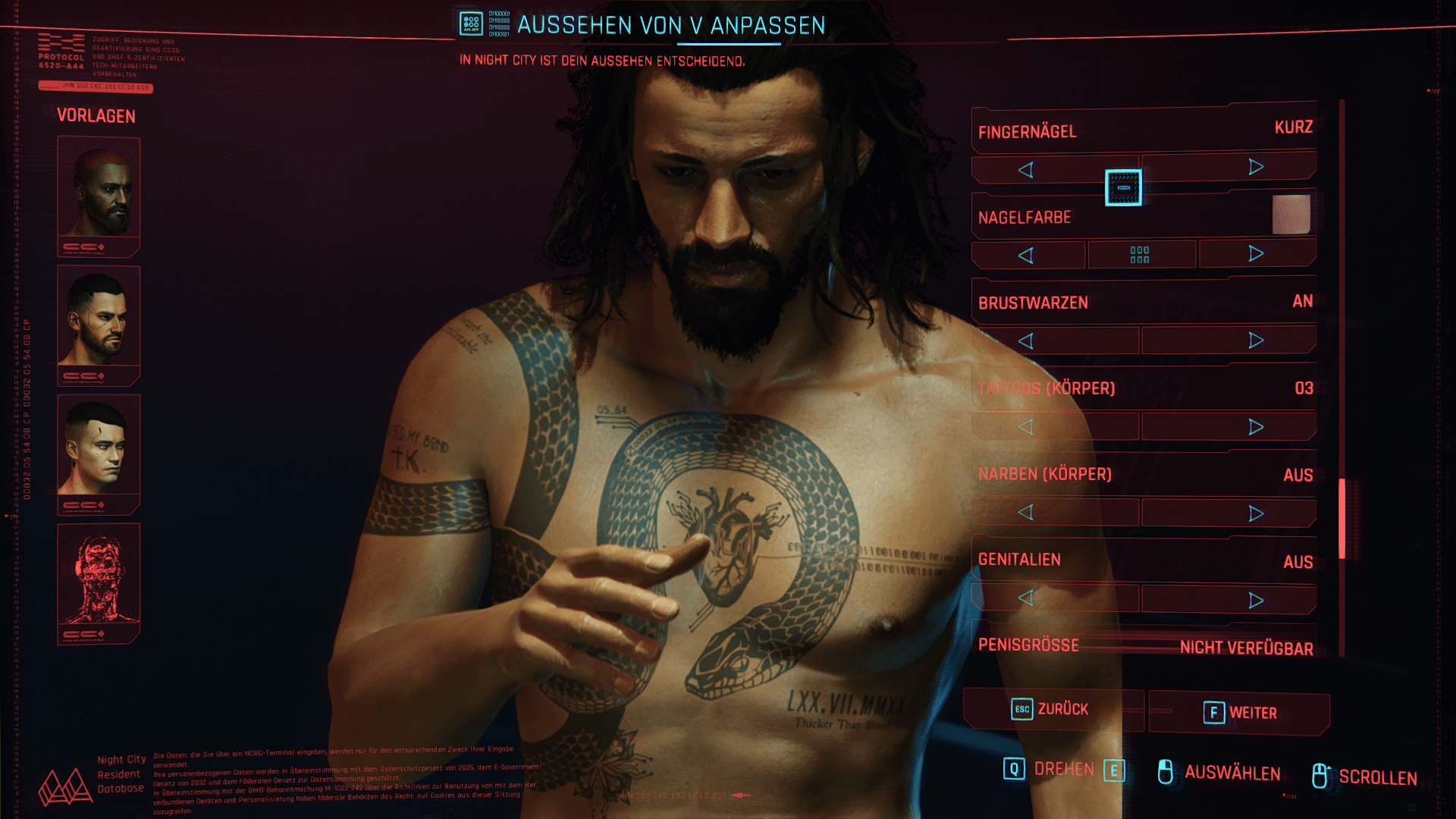 Body Tattoo 03 Replacer - Cyberpunk 2077 Mod