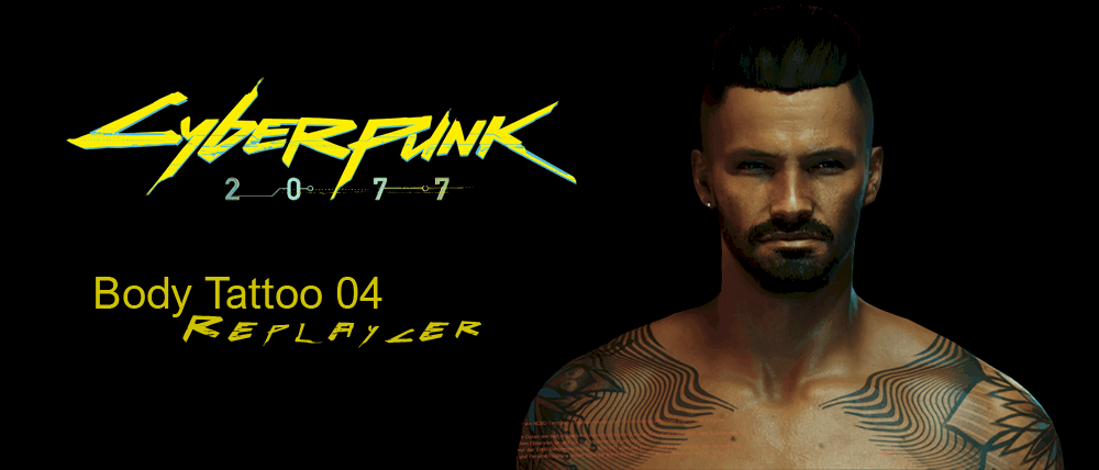 Body Tattoo 04 Replacer - Cyberpunk 2077 Mod