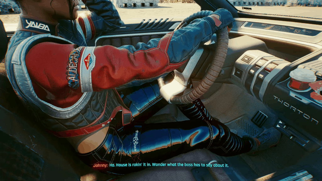 Change appearance of clothes to black Latex - Cyberpunk 2077 Mod