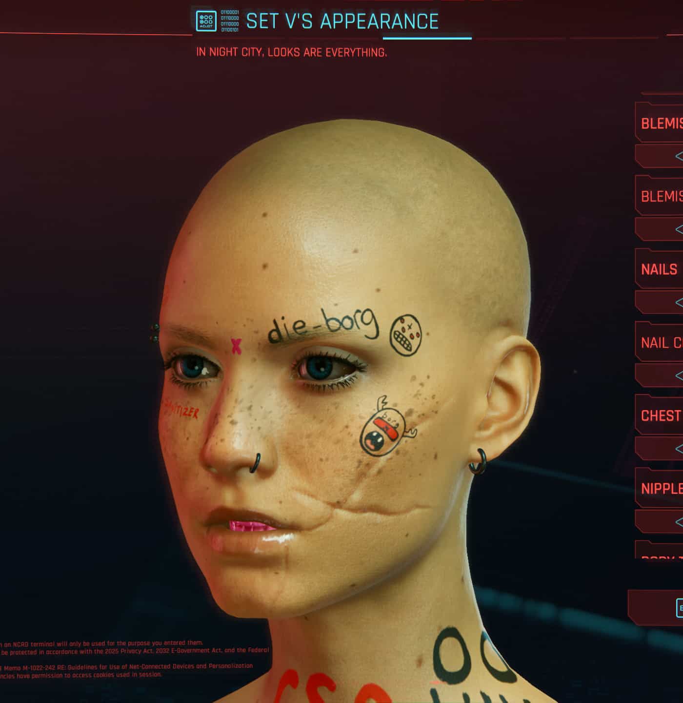 Cyberpunk tattoo mod фото 44
