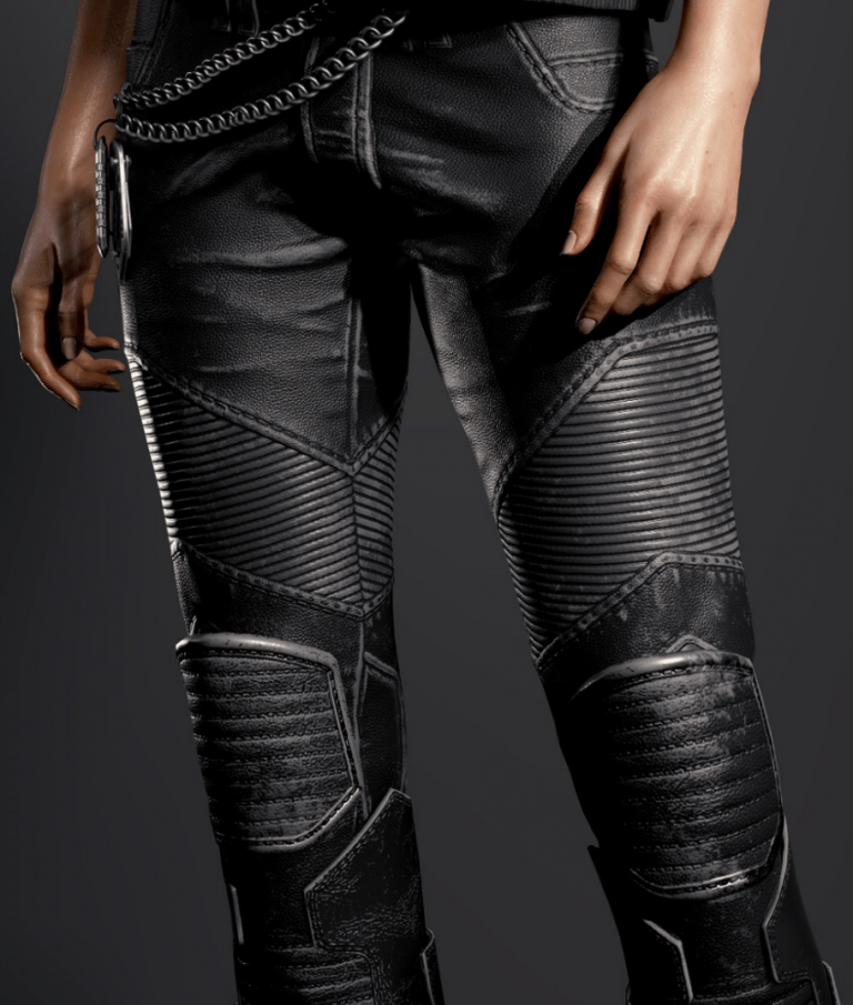 cyberpunk thigh high boots