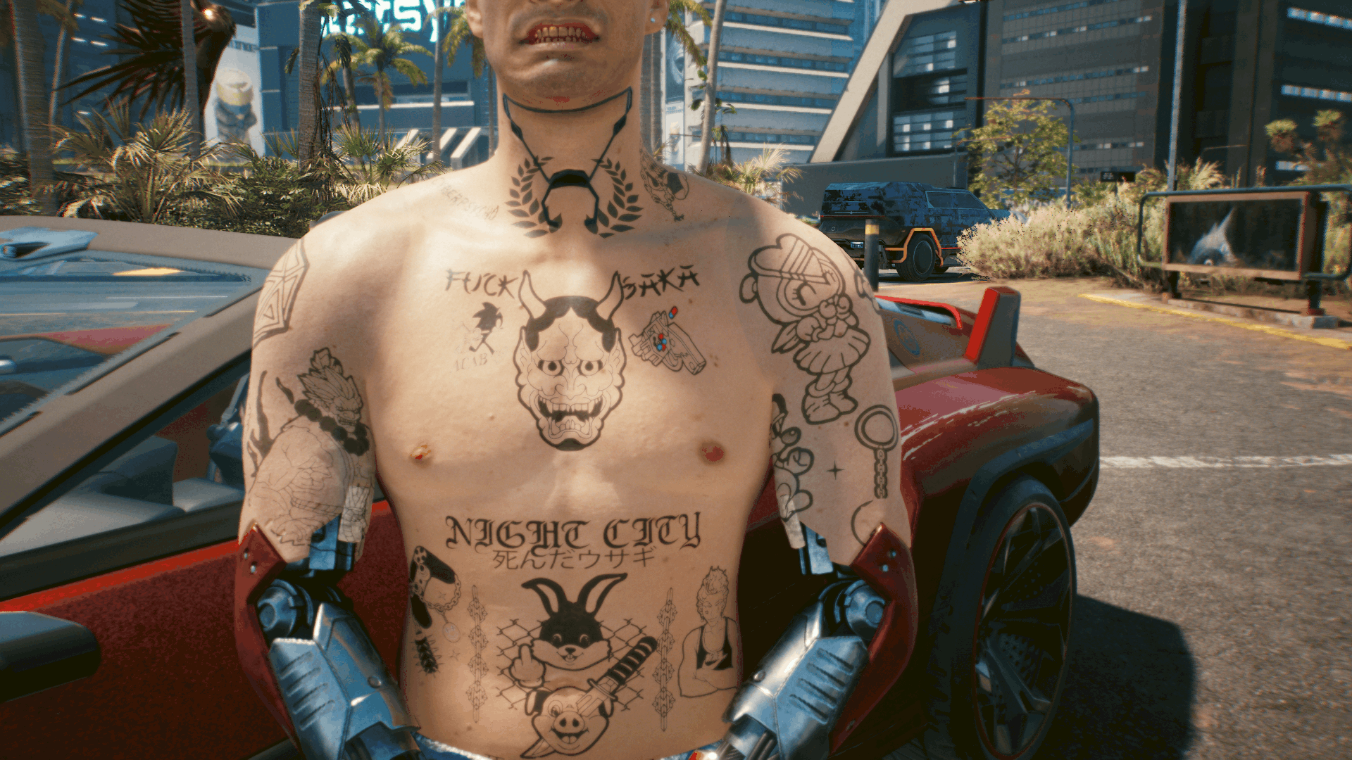 Cyberpunk tattoo mod фото 16