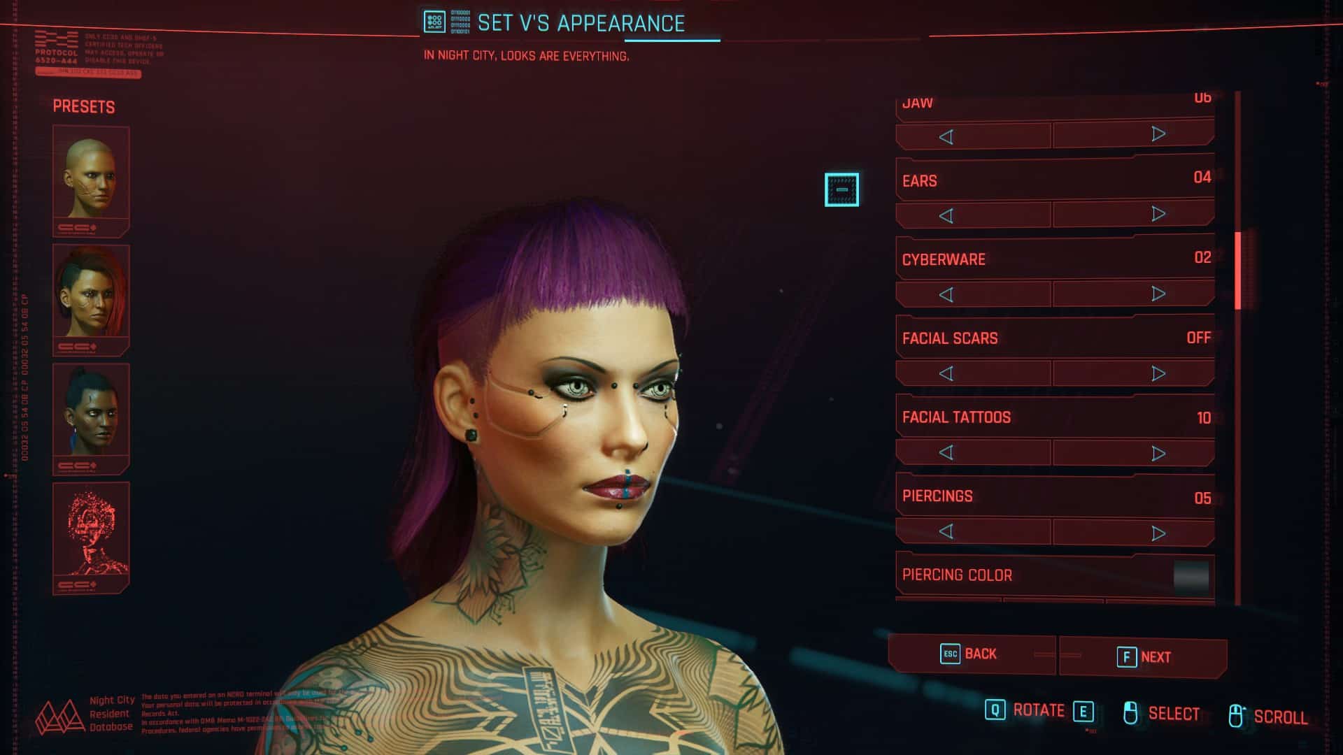 Cyberpunk character creation menu фото 113
