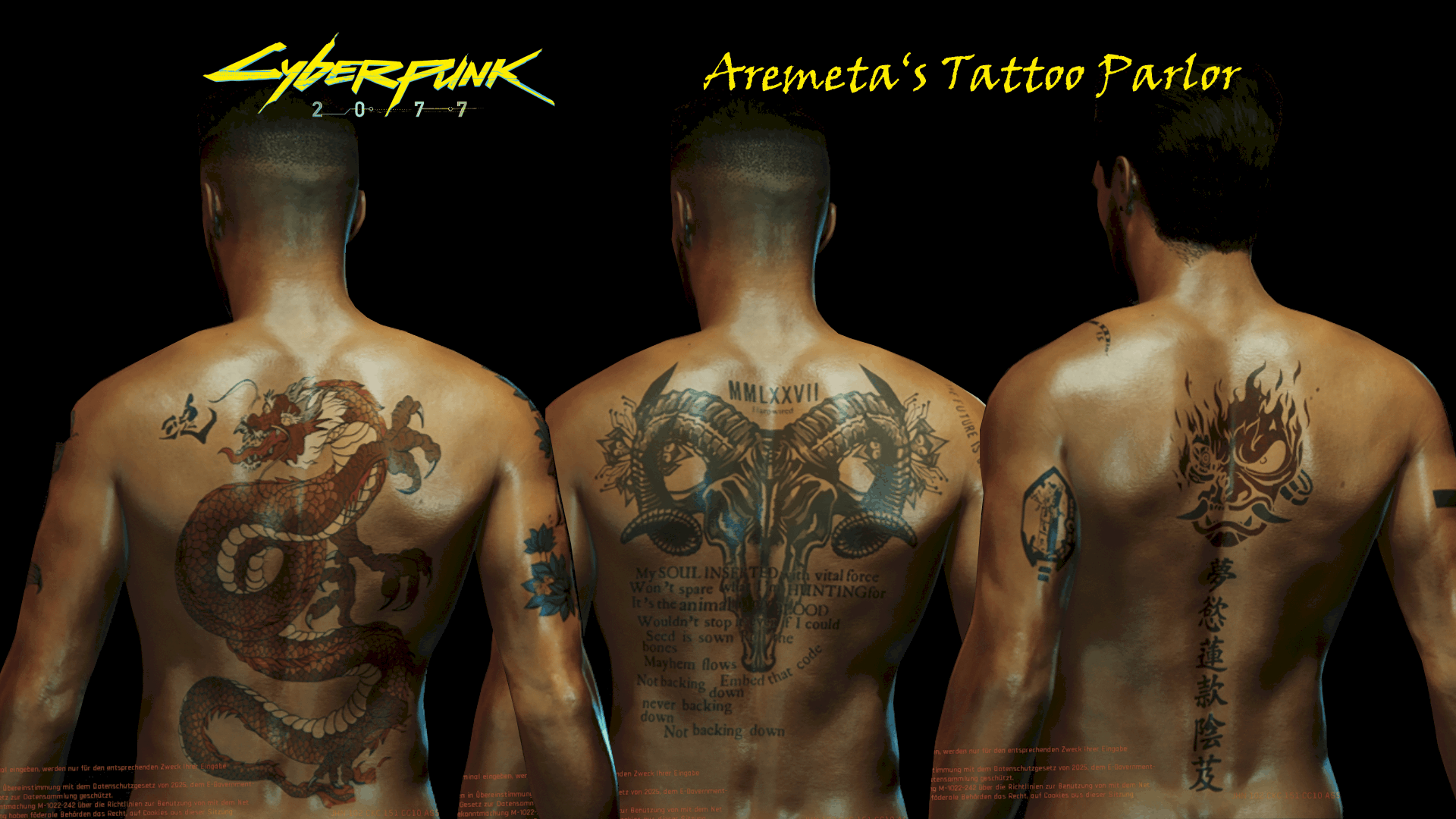 Aremeta's Tattoo Parlor - Cyberpunk 2077 Mod