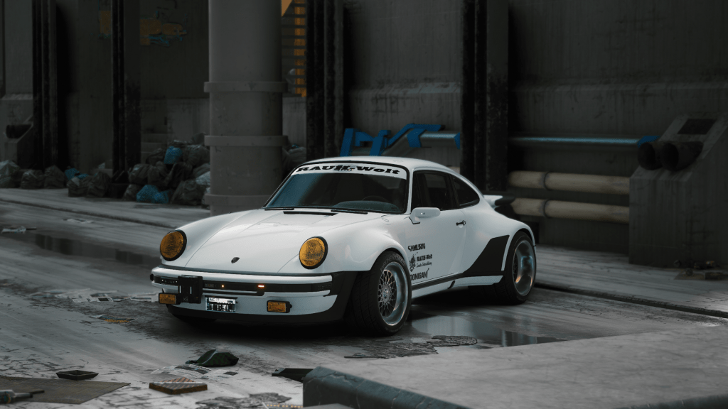 Porsche 911 Turbo (930) RAUH-Welt Begriff - Cyberpunk 2077 Mod
