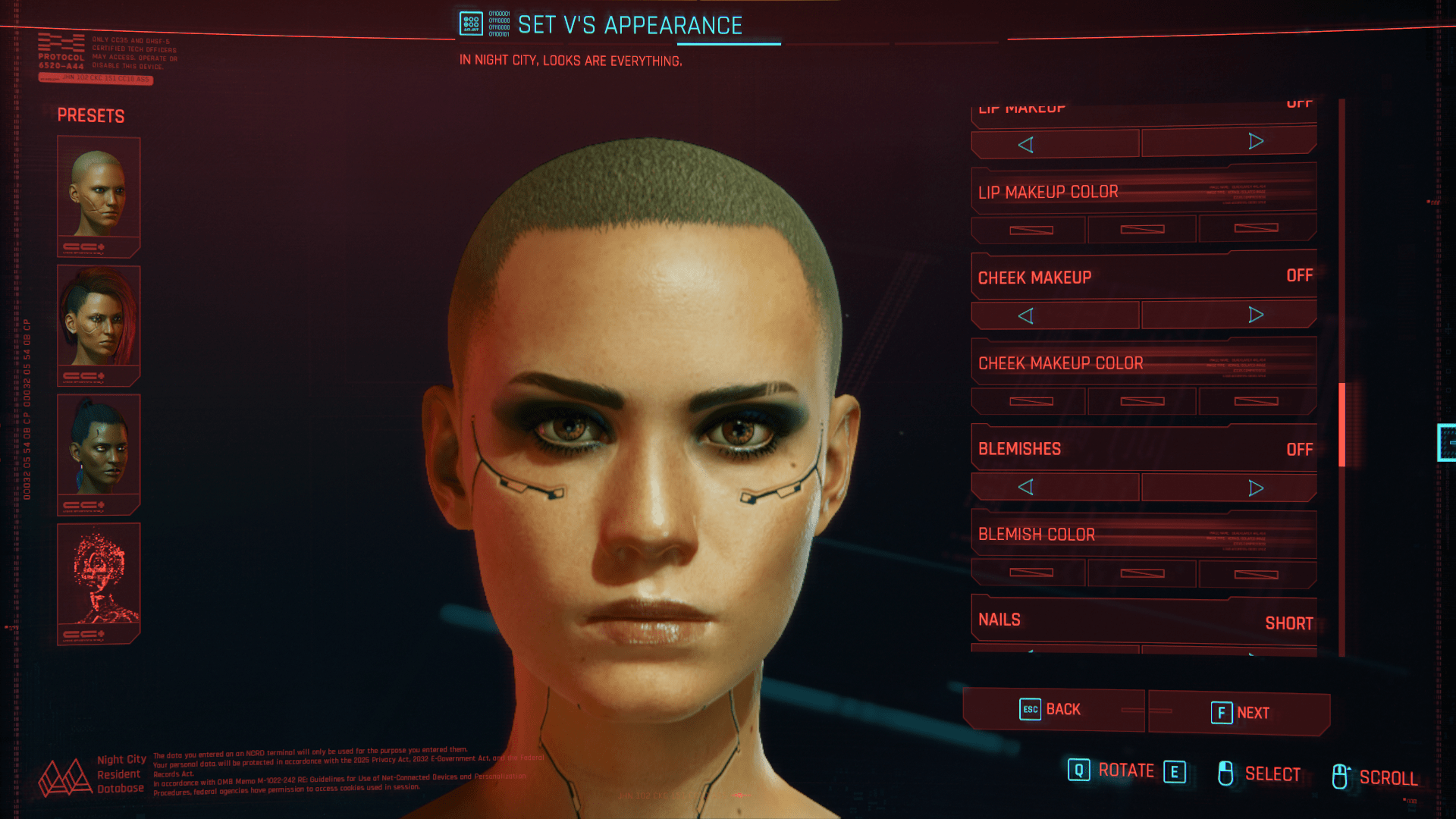 Cyberpunk character creation menu фото 59