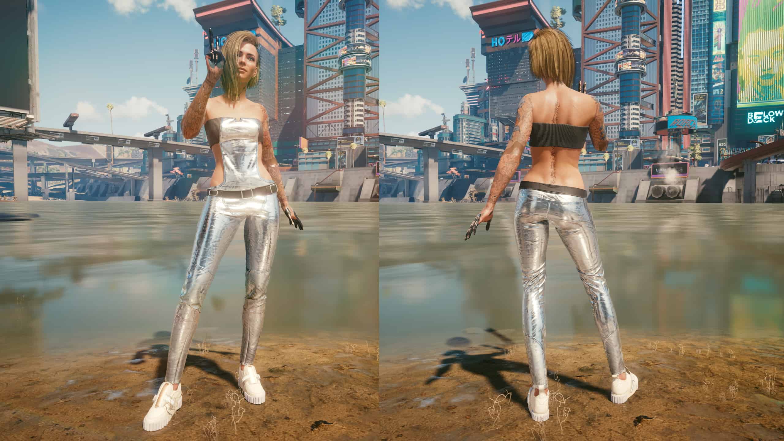 Full Bra Pants All Color Variations Cyberpunk 2077 Mod