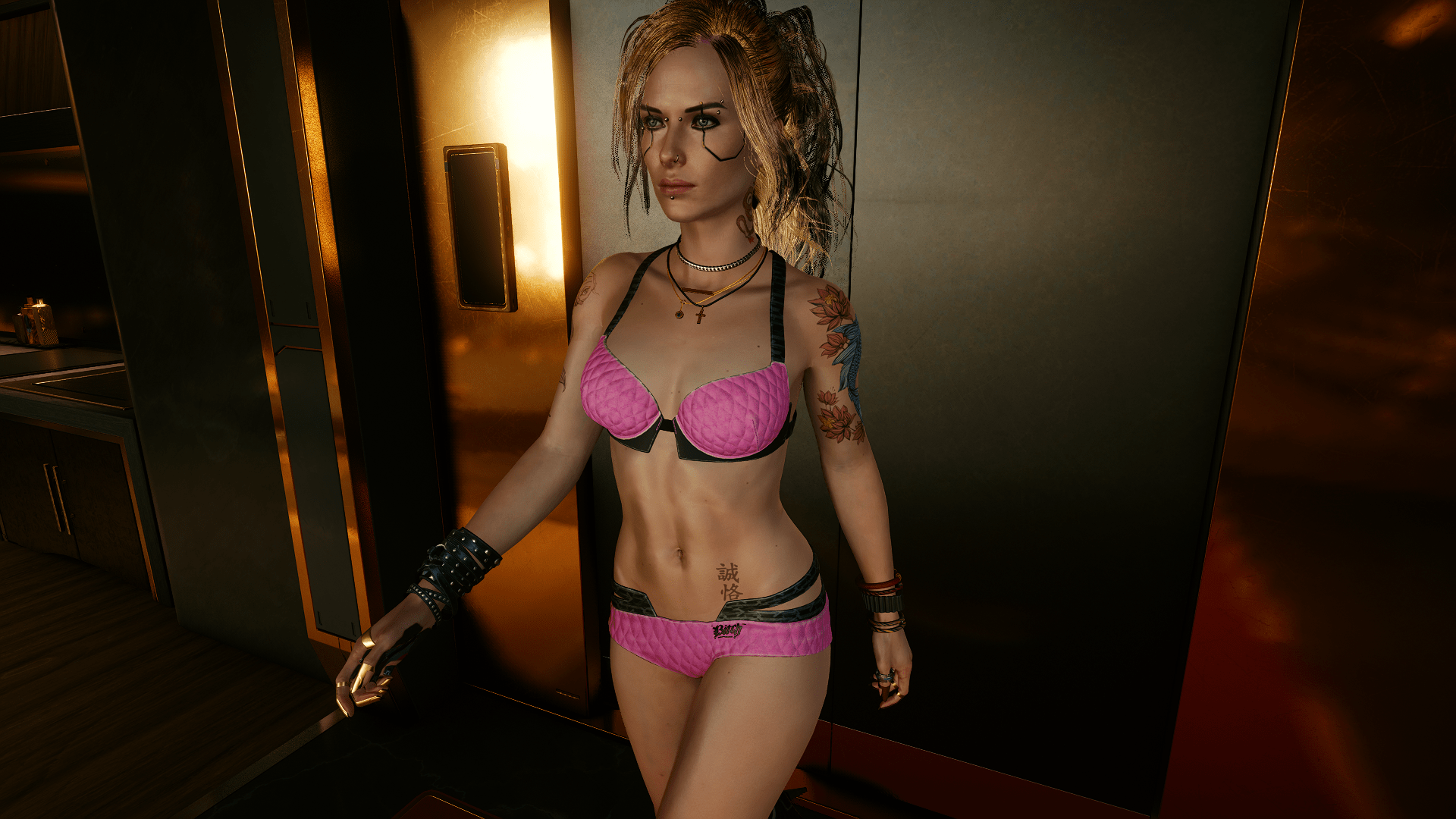 Valerie Underwear Color Variants Cyberpunk 2077 Mod