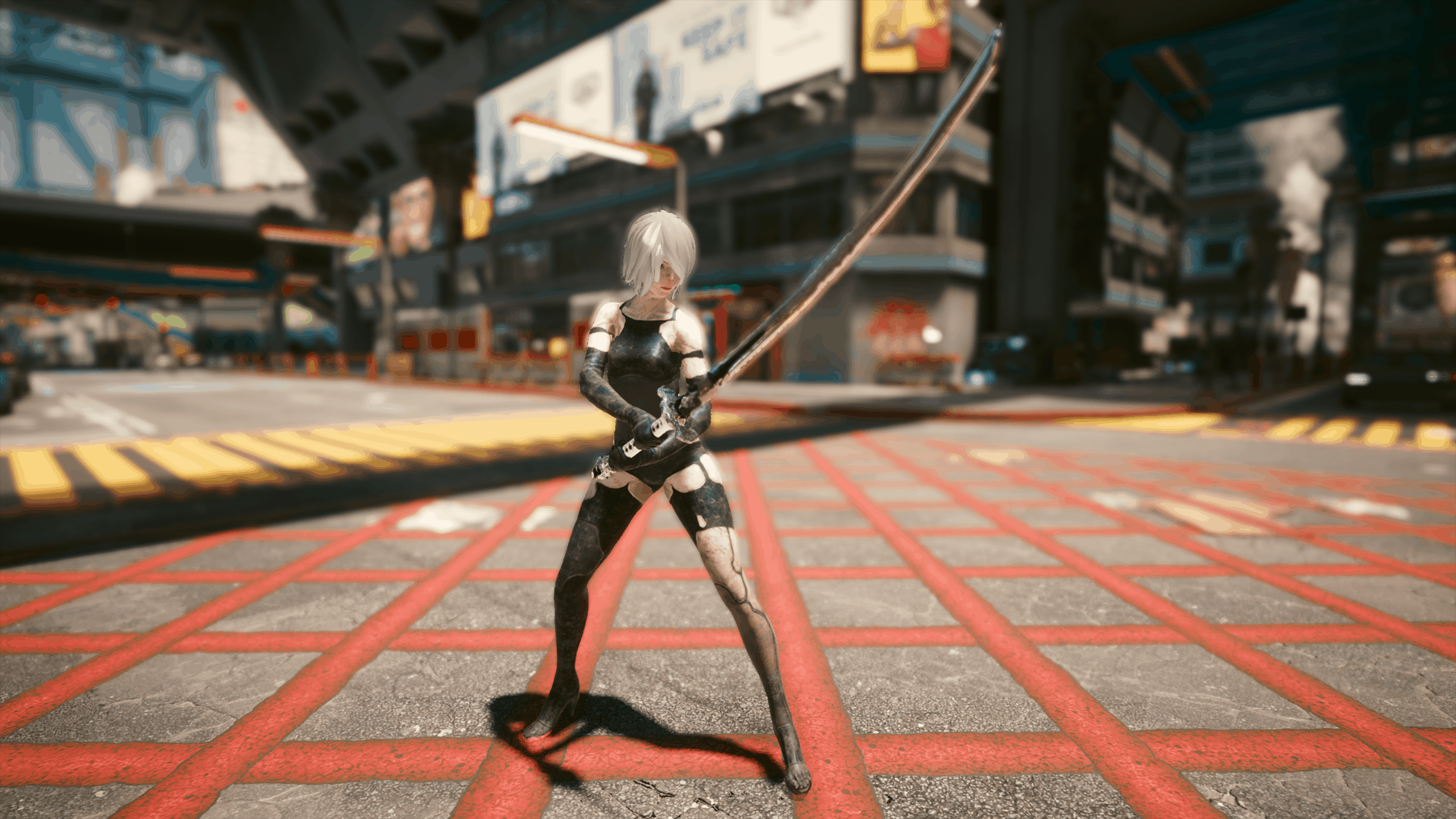 Cyberpunk mod nier automata фото 8