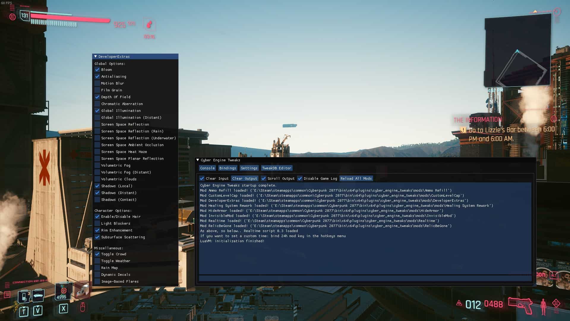 Cyberpunk cyber engine tweaks console фото 92