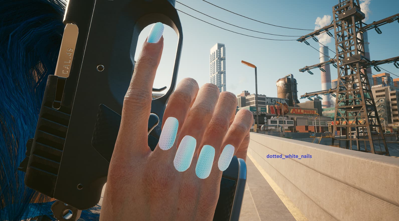 2. Futuristic Nail Designs for Cyberpunk 2077 - wide 4